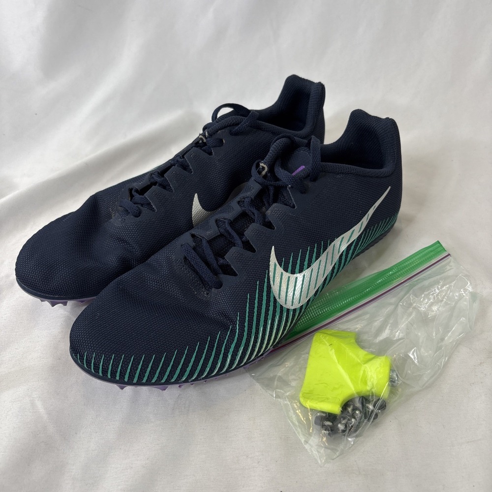 Nike Zoom Rival M9.5‎ Obsidian Wild Berry Mens Track Cleats AH1020-406